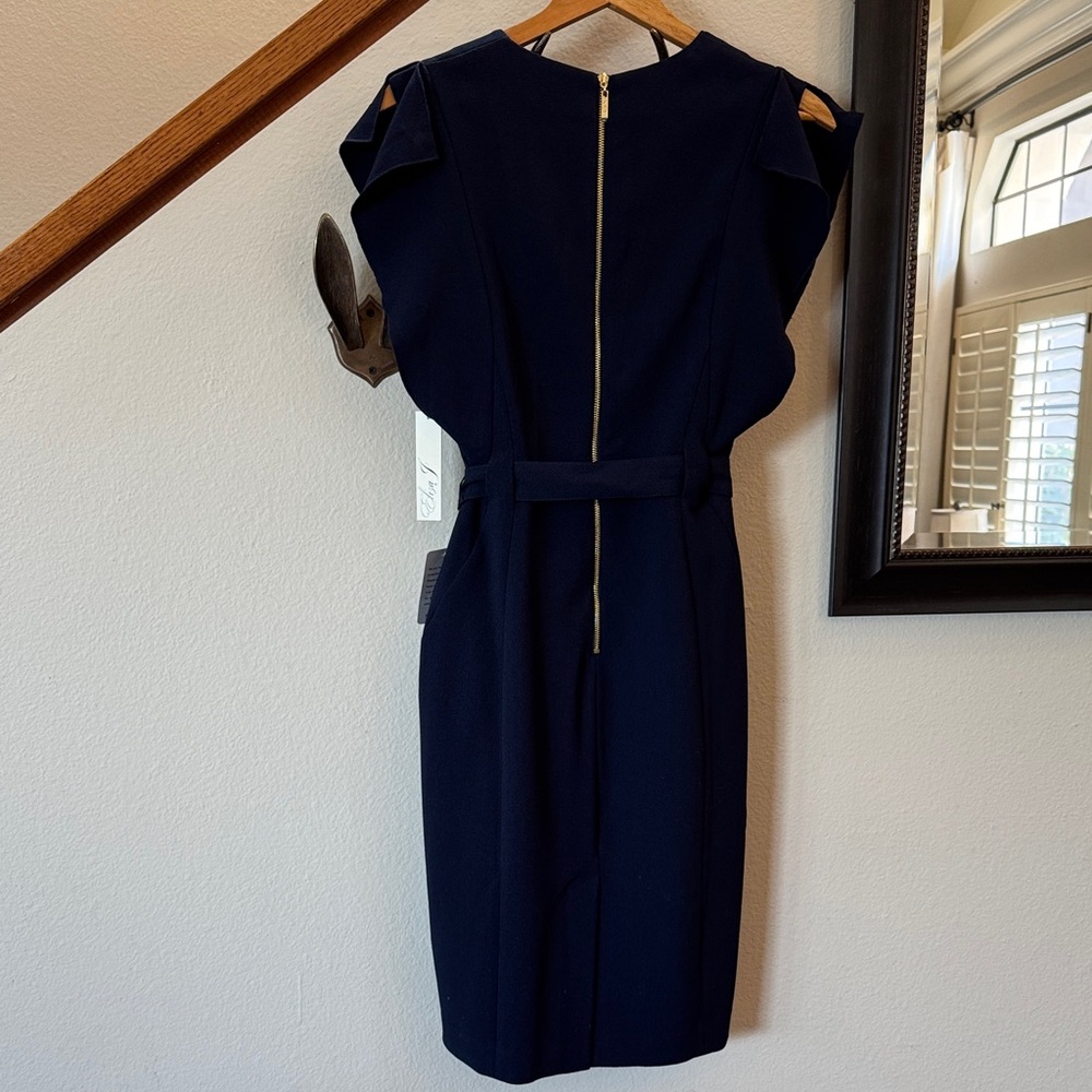Eliza J Classic Navy Midi Dress - Picture 4 of 7